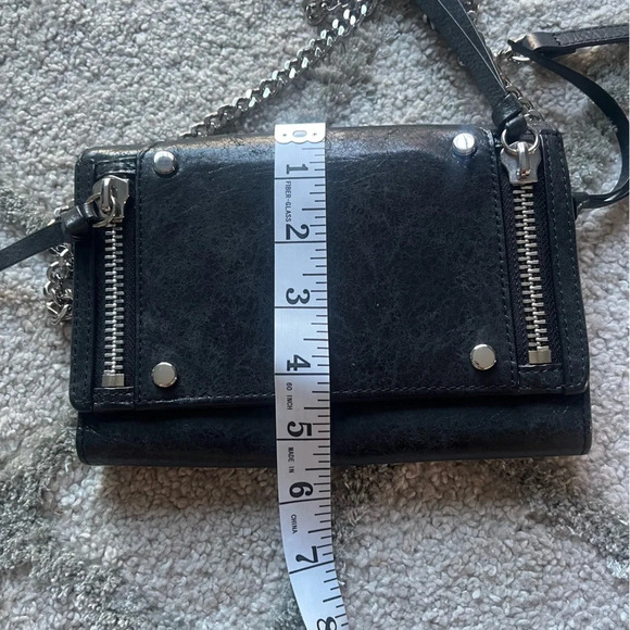 Botkier Crossbody bag Black leather silver hardware small rectangle - Picture 11 of 15
